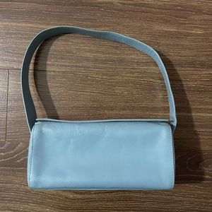 Hobo International Small Boxy Blue Leather Purse